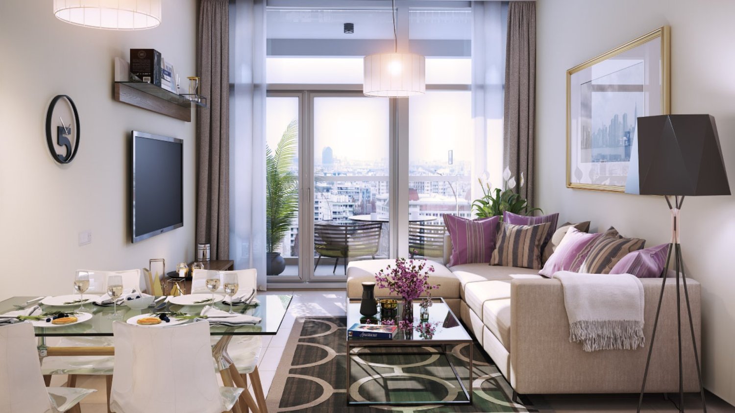 Квартира с 2 спальнями в Al Furjan, ОАЭ № 58334