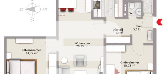 3 rooms Apartment in Ebersberg, Germany No. 347851 3