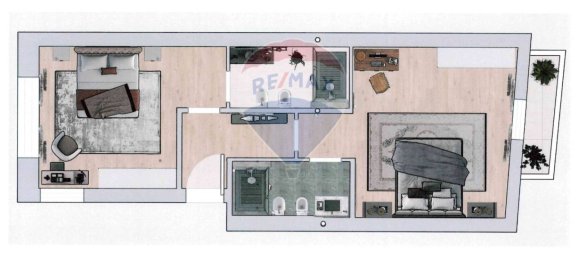 Квартира с 2 спальнями в Бари, Италия № 166374 7
