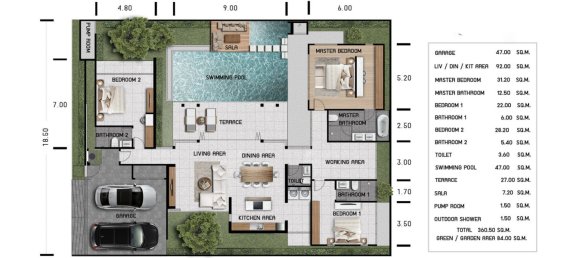 3 bedrooms Villa in Nai Yang, Thailand No. 5583 8