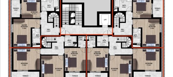 3-Zimmer Wohnung in Alanya, Turkey, Nr. 13829 14