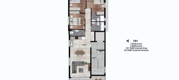 3 bedrooms Apartment in Larnaca, Cyprus No. 24233 8