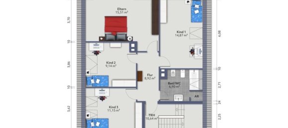 4 chambres Maison de ville à Saarlouis, Germany No. 313717 16