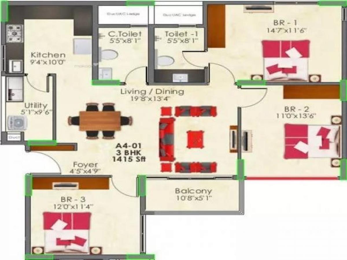 3 bedrooms House in Bangalore, India No. 53917