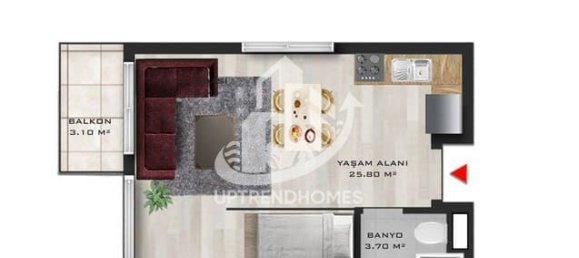 Studio in Antalya, Turkey, Nr. 5462 30