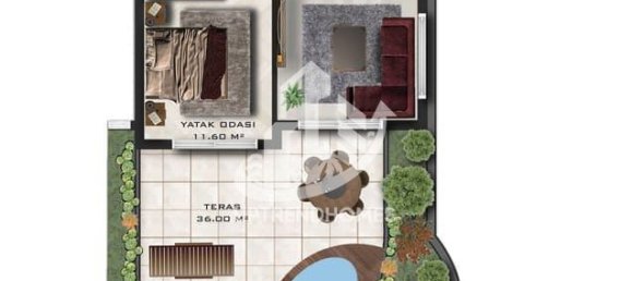 Studio in Antalya, Turkey, Nr. 5462 27