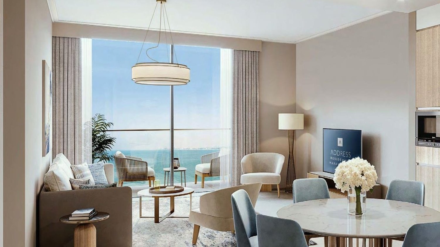 Apartamento T2 em Address Residences Marassi Vista, Manama, Bahrain N.º 1428