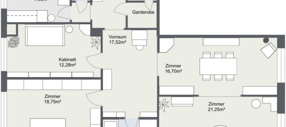 Квартира с 4 комнатами в Вена, Австрия № 154535 11