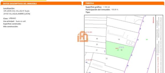 Terreno em Villaquilambre, Spain 1135 m² N.º 79653 5