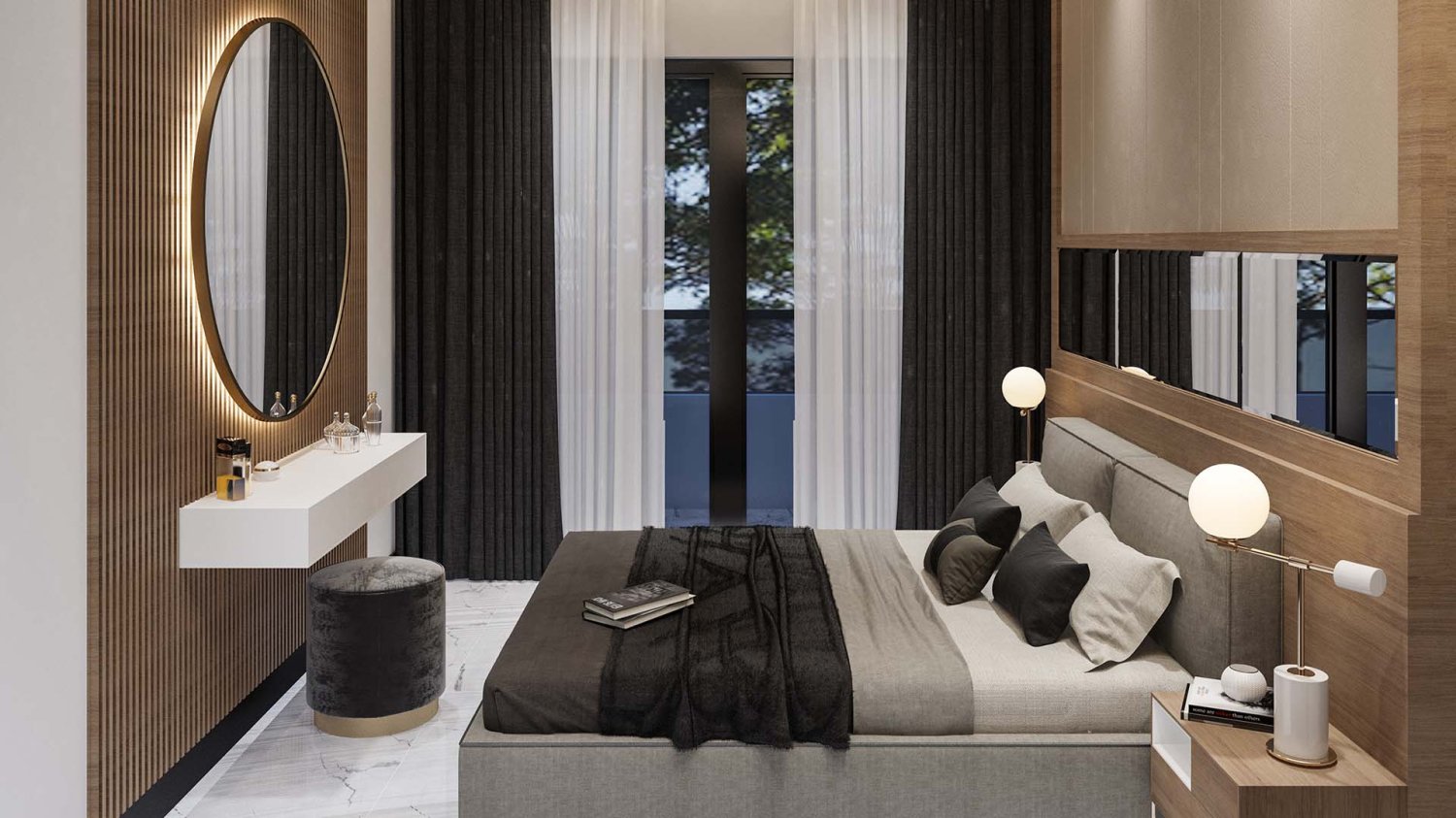 Appartement 1+1 à Sea Pearl Park, Alanya, Turkey No. 34829