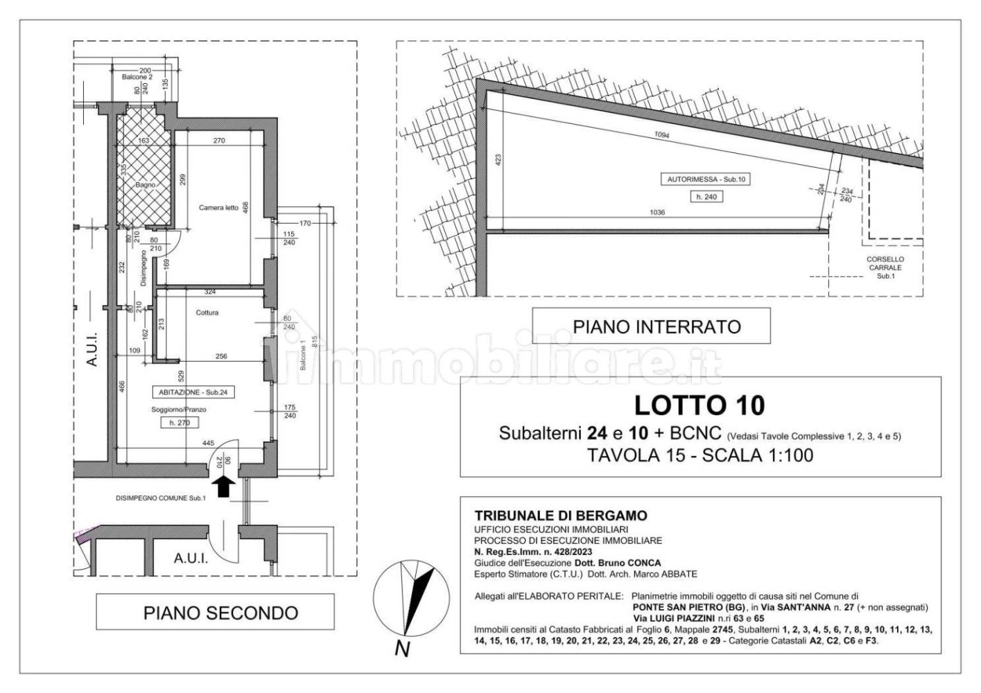 2 chambres Appartement à Ponte San Pietro, Italy No. 62667