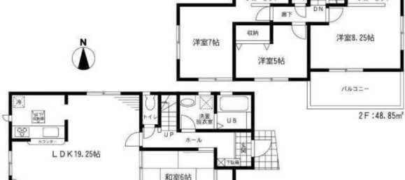 Дом с 4 спальнями в Чиба, Япония № 2524 2