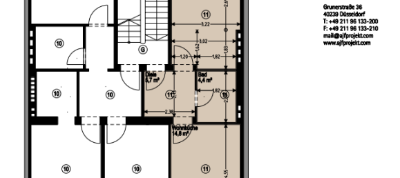 Apartamento de 1 dormitorio en Dusseldorf, Germany No. 322859 12
