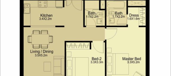 Apartamento de 2 dormitorios en Dubai Marina, UAE No. 3298 12