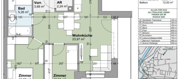 3 rooms Apartment in Traismauer, Austria No. 226051 14