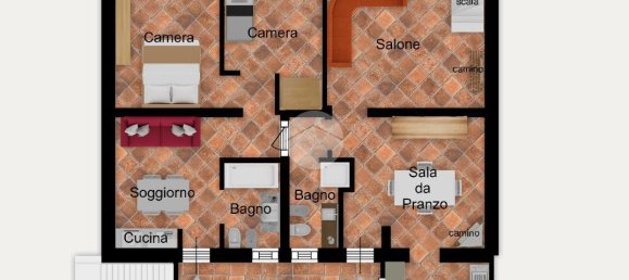 Квартира с 6 комнатами в Рим, Италия № 24425 4