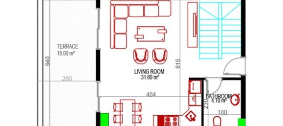 Apartamento de 1+1 en Yekta Kingdom Premium, Mahmutlar, Turkey No. 40006 3