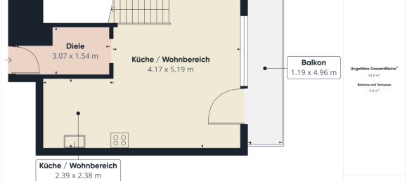 4 rooms Duplex in Wels, Austria No. 129594 33