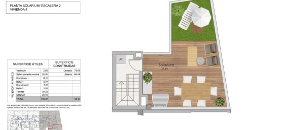 Пентхаус с 2 спальнями в Санта-Пола, Испания № 13280 7