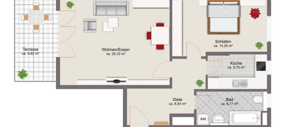 2-Zimmer Wohnung in München, Germany, Nr. 247136 11