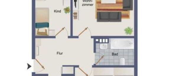 3غرفة شقة في Bremen, Germany رقم 60984 12