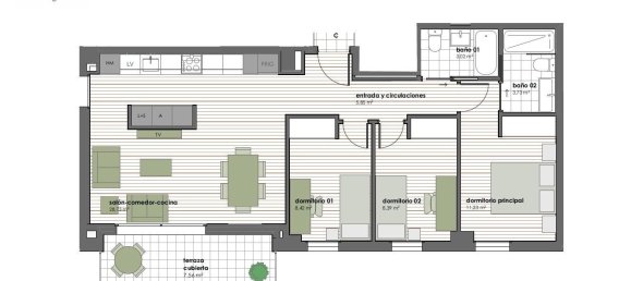 1 Schlafzimmer Wohnung in Valencia, Spanien, Nr. 364910 14