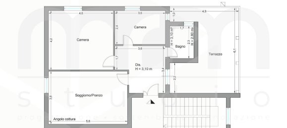 3 rooms Apartment in Pescara, Italy No. 32792 2