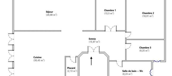 Apartamento de 3 dormitorios en Marseille, France No. 343416 17