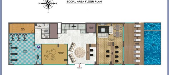 3-salle Appartement à Alanya, Turkey No. 10633 12