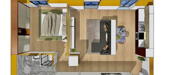 2-Zimmer Wohnung in Parma, Italy, Nr. 267557 15