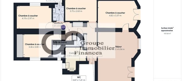 Квартира с 4 спальнями в Париж, Франция № 183146 3