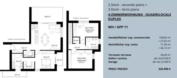 4-Zimmer Wohnung in Trentino-Alto Adige, Italy, Nr. 37902 5