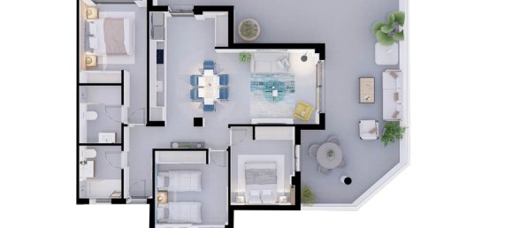 2 bedrooms Apartment in Alicante, Spain No. 9762 7