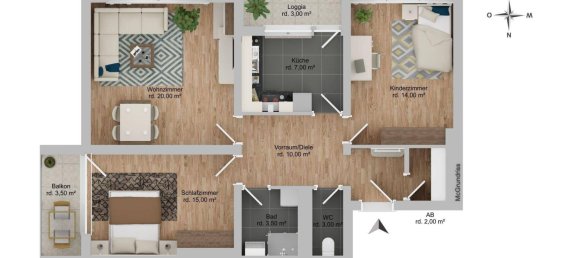 3 rooms Apartment in Innsbruck-Stadt, Austria No. 240307 7