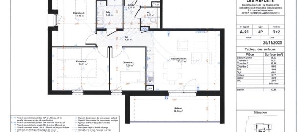 3 chambres Appartement à Niederhausbergen, France No. 99747 3