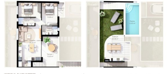 Бунгало с 2 спальнями в Ло Паган, Испания № 288972 5