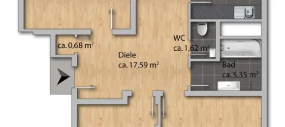 2 Schlafzimmer Wohnung in Karlsruhe, Germany, Nr. 112127 17