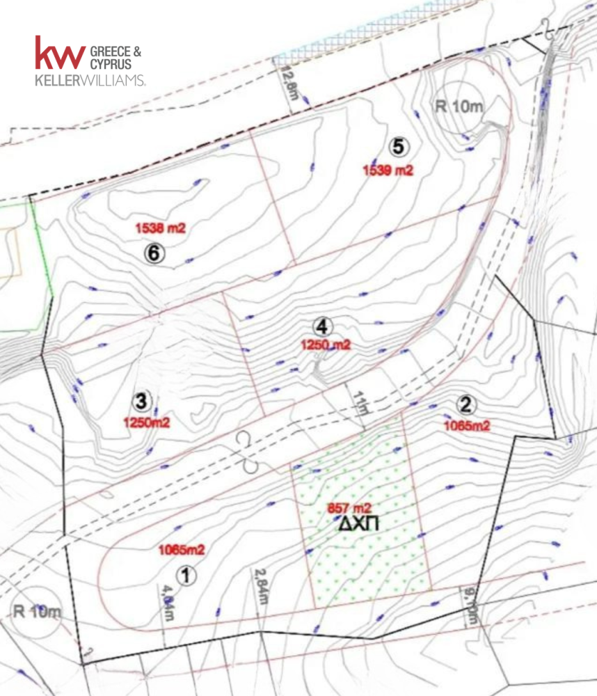 1065m² terrain à vendre à Monagroulli, Limassol, Cyprus № 26821