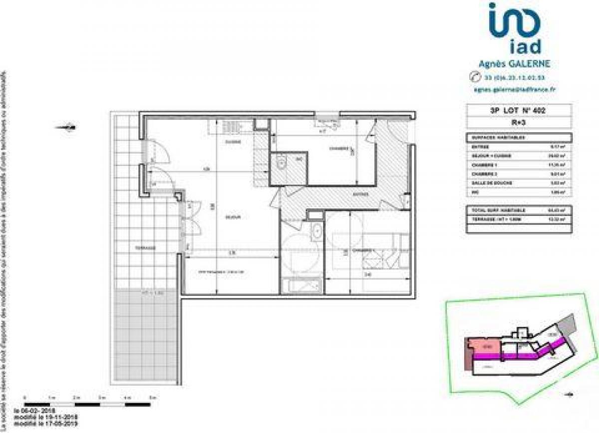2 Schlafzimmer Eigentumswohnung in Nice, France, Nr. 12830