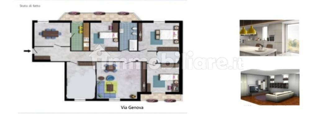 Apartamento de 3 dormitorios en Piacenza, Italy No. 103656