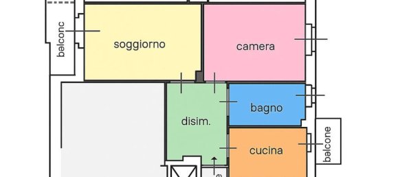 2 rooms Apartment in Milan, Italy No. 262273 11