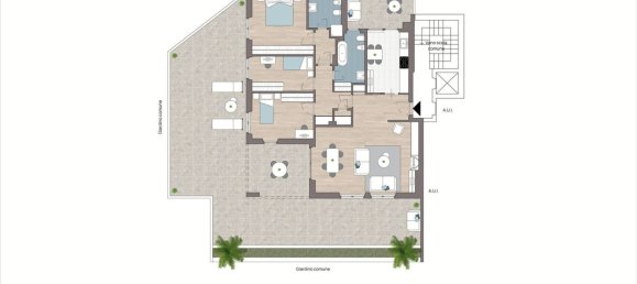 4 rooms Apartment in Arese, Italy No. 16257 39