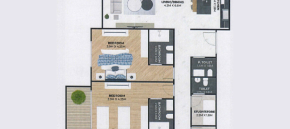 Apartamento de 1 dormitorio en Dubai, UAE No. 121350 9