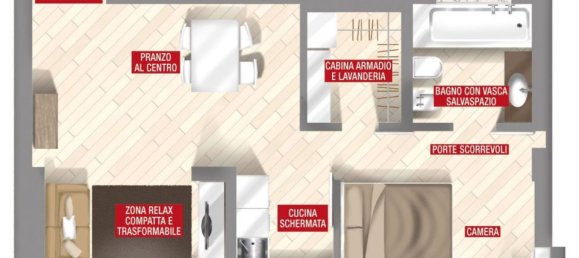 3-salle Appartement à Chivasso, Italy No. 73389 44