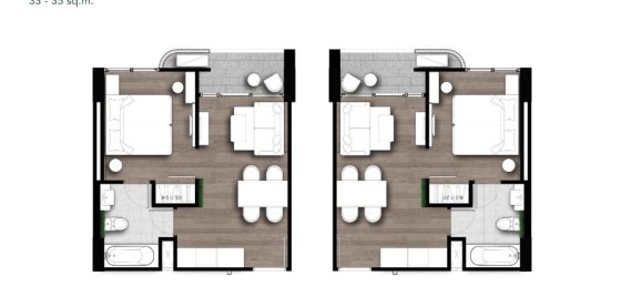 Condominio de 1 dormitorio en Bang Sare, Thailand No. 12129 15