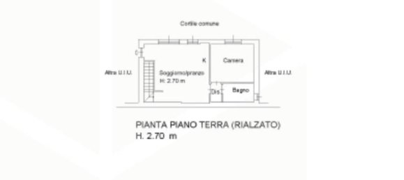 Квартира с 2 комнатами в Парабьяго, Италия № 27171 16