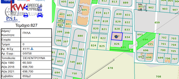 659 m² terreno en venta en Pyla, Larnaka, Cyprus № 175546 2