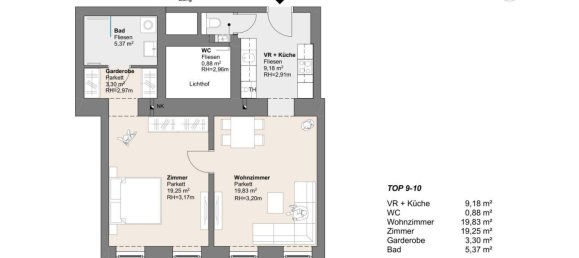 2 rooms Apartment in Simmering, Austria No. 86629 14