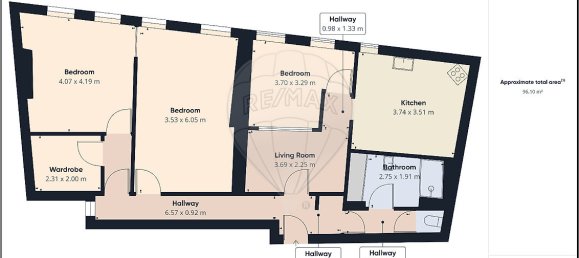 3 Schlafzimmer Wohnung in Metz, France, Nr. 57924 9