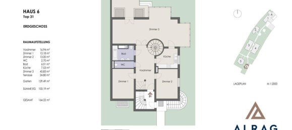 Dúplex de 3 habitaciónes en Dobling, Austria No. 227969 9